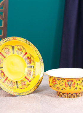 陶瓷供碗八吉祥斋饭碗水碗