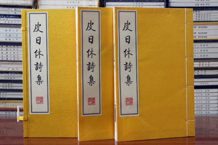 皮日休诗集 宣纸线装 一函两册 繁体字竖排版 晚唐著名诗人皮日休诗集选编影印古籍中国古诗词唐诗古典文学鉴赏善本书籍 广陵书社