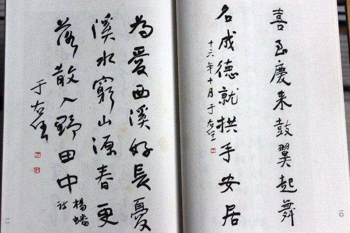 于右任书法精品集 慰天池主编 宣纸线装1函1册 于右任书法作品集 名家书法经典 于右任草书