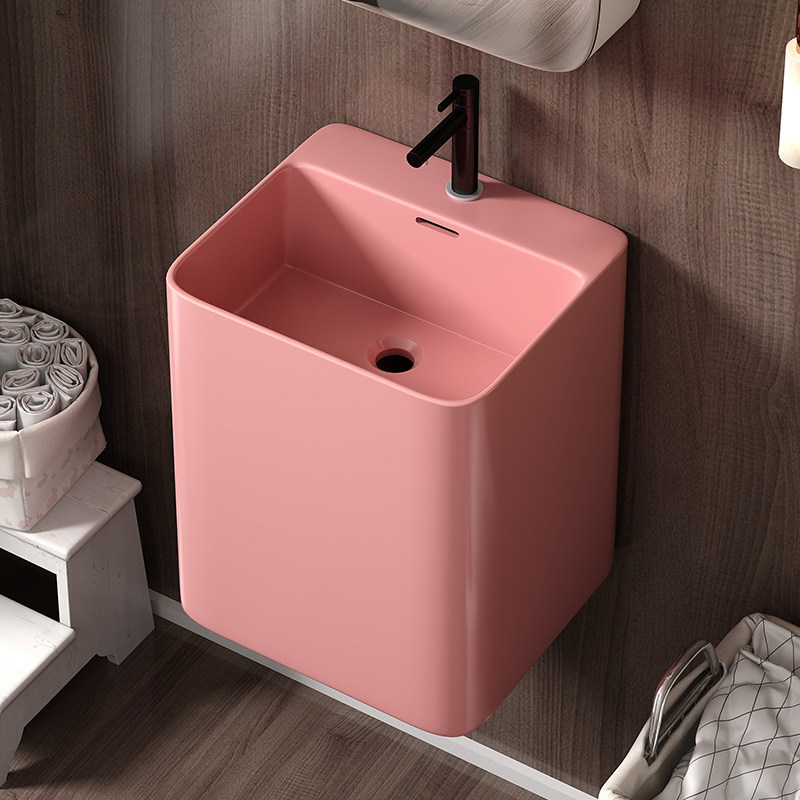 小户型加深陶瓷挂盆壁挂式洗手盆阳台卫生间挂墙式洗脸盆悬空面盆,淘宝优惠券,粉丝福利购,淘宝优惠卷