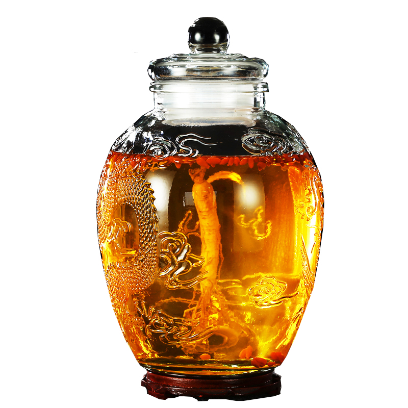 Extra large jar with faucet for household wine glass bottle