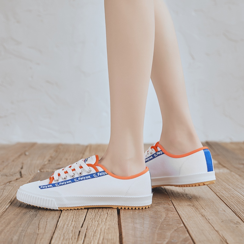 feiyue /飞跃新款低帮小白鞋潮女鞋 鼎蜀运动户外帆布鞋