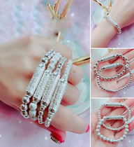 Thai craft card Baijiu Letaft white mine pure silver bracelet bracelet bracelet