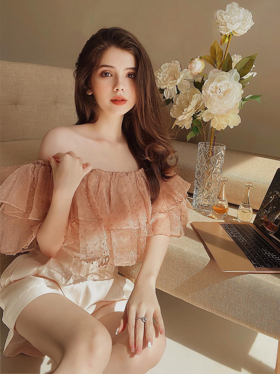 小性感抹胸粉色减龄淑女气质衬衫 知觉之门衬衫