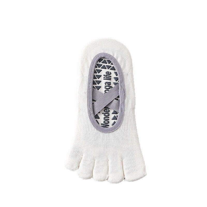 专业运动瑜伽五指袜防滑减震不掉跟健身普拉提袜子女士隐形分趾袜 - 图0