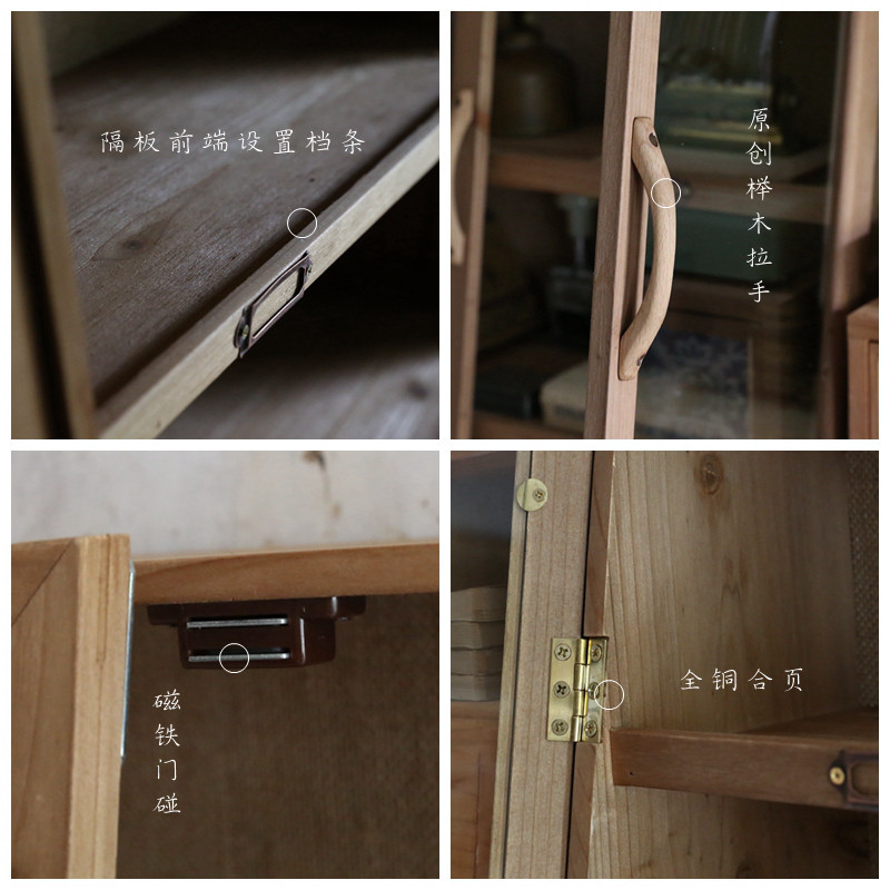 叁杉家居桌面书架盲盒化妆品茶具防尘收纳盒复古桌上柜杯子展示柜,淘宝优惠券,粉丝福利购,淘宝优惠卷