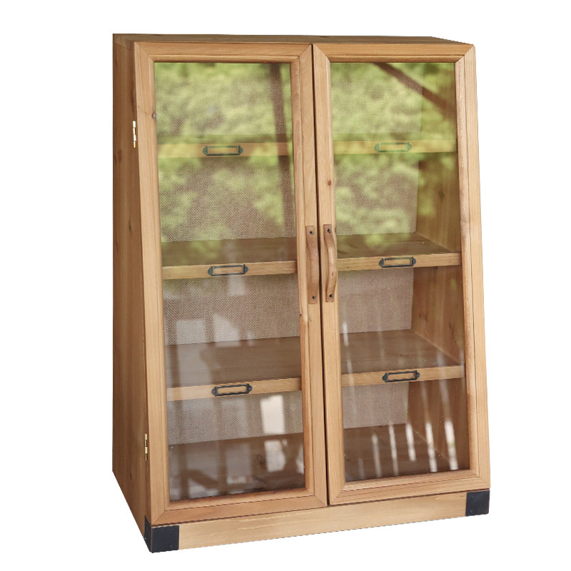 叁杉家居桌面书架盲盒化妆品茶具防尘收纳盒复古桌上柜杯子展示柜,淘宝优惠券,粉丝福利购,淘宝优惠卷