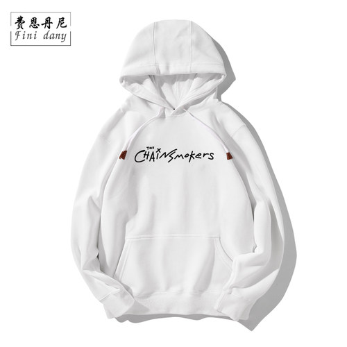 欧美摇滚The Chainsmokers烟鬼乐队周边潮牌长袖连帽卫衣男女情侣 - 图0