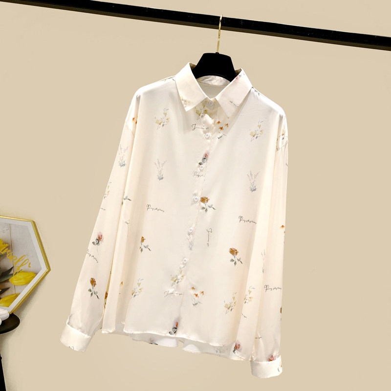 白衬衫女秋装2020新款设计感小众 古迪鲨衬衫
