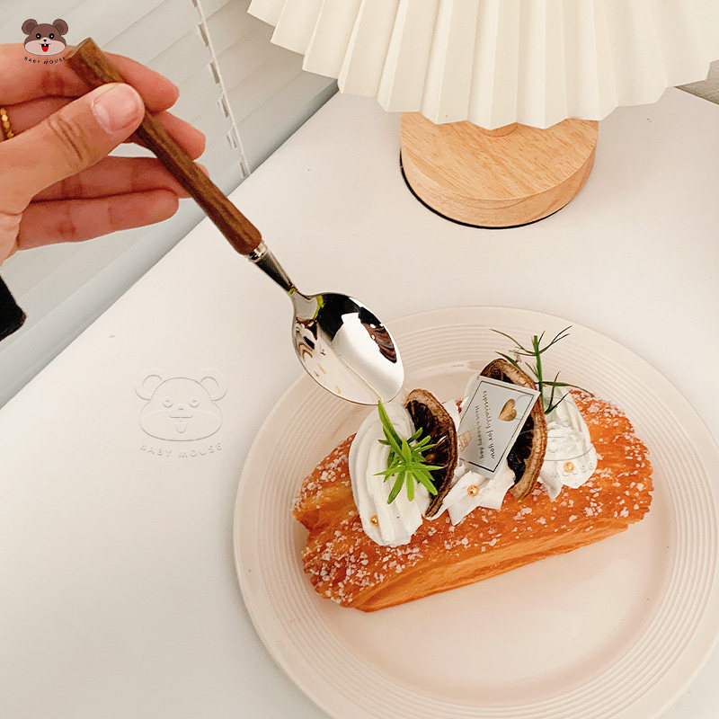 304不锈钢复古刀叉两件套木柄牛排刀叉勺三件套叉子西餐餐具套装,淘宝优惠券,粉丝福利购,淘宝优惠卷