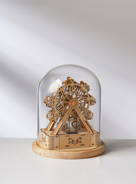 永生花LED发光侧面装饰摆件