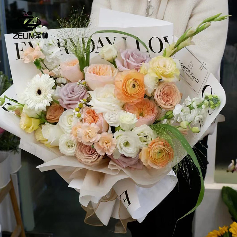 七夕鲜花包装纸包花纸白色棉纸手工花束内衬diy玫瑰花束包装纸,淘宝优惠券,粉丝福利购,淘宝优惠卷