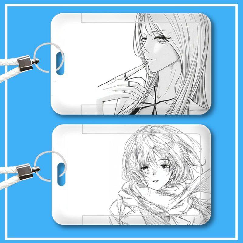 素描线条学生滑盖校园卡卡套门禁公交饭卡地铁门禁卡保护套挂绳,淘宝优惠券,粉丝福利购,淘宝优惠卷