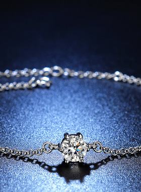 纯银太阳花蝴蝶结手链女甜美森系