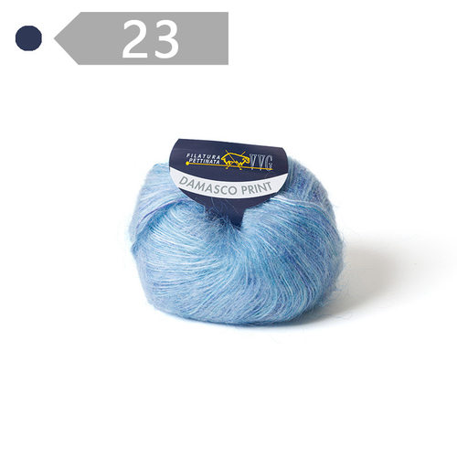 意大利DAMASCO PRIND黛梦段染马海毛混纺中粗线棒针线钩针手工线 - 图3