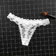 Sexy lace diced T -shaped low -waist underwear female transparent short pants funny