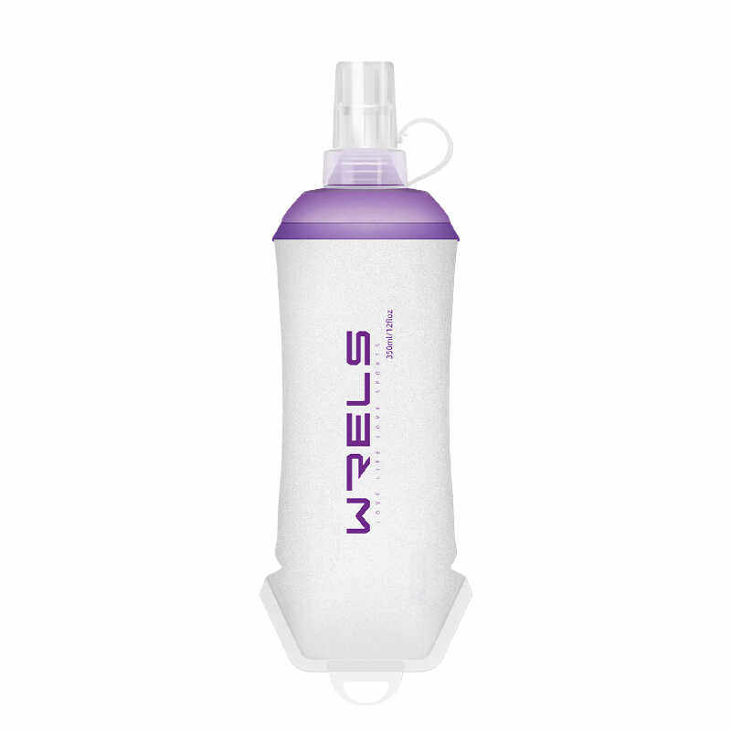 Outdoor folding marathon running convenient soft water bottle