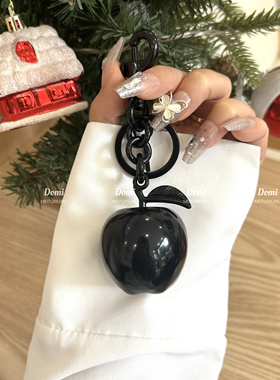 包包挂件苹果樱桃锁匙扣吊坠汽车摆件树脂配饰红色精美挂饰包配件