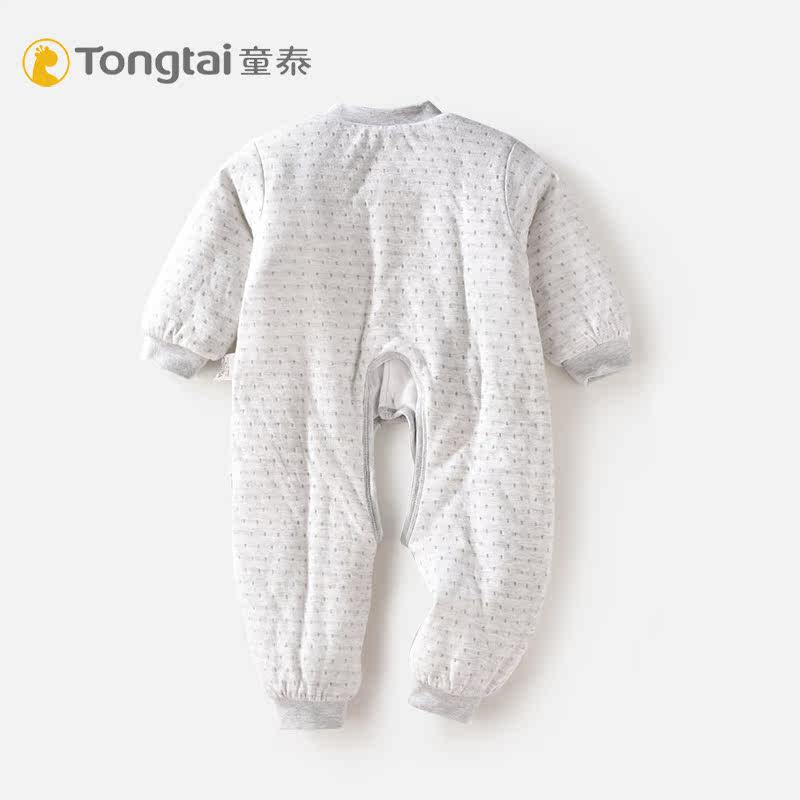 童泰宝宝秋冬薄新生纯棉加棉棉爬服 浅草母婴连身衣/爬服/哈衣