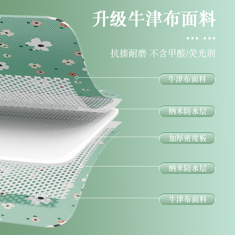 衣服收纳箱收纳家用衣柜储物整理箱布艺棉麻折叠箱子衣物裤子神器