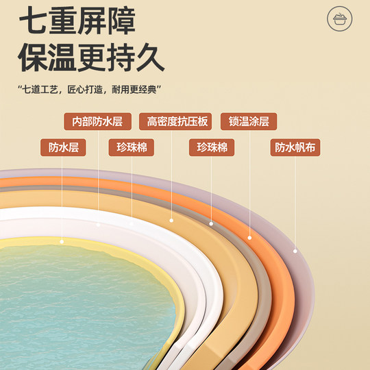 Bath bucket artifact folding bathtub children's full body bath