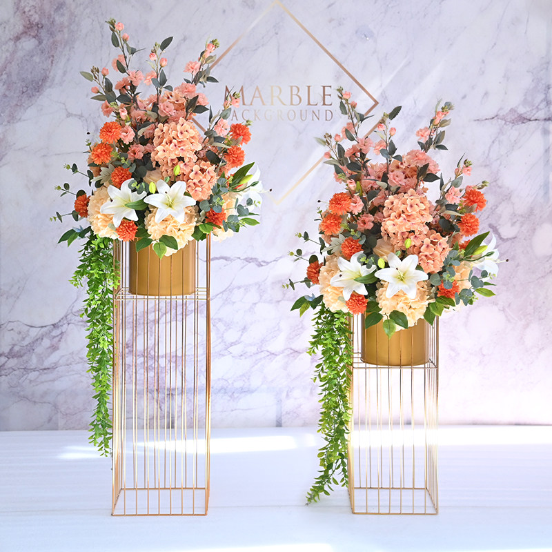 酒店商场开业橱窗仿真花盆栽落地花绿植北欧轻奢客厅装饰摆件布置,淘宝优惠券,粉丝福利购,淘宝优惠卷