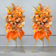 Opening flower basket simulation flower arrangement celebration event layout