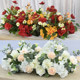 New natural style long dining table flower business decorations