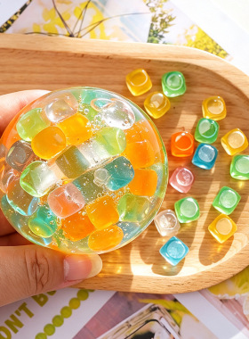 吵吵球手作球填充材料仿真树脂小方块 50个一包手工DIY饰品配件