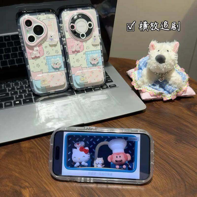 适用碎花小狗苹果16E手机壳iPhone15promax外壳14plus可爱13mini女12全包11防摔8保护套7专用xsmax新款6s支架,淘宝优惠券,粉丝福利购,淘宝优惠卷