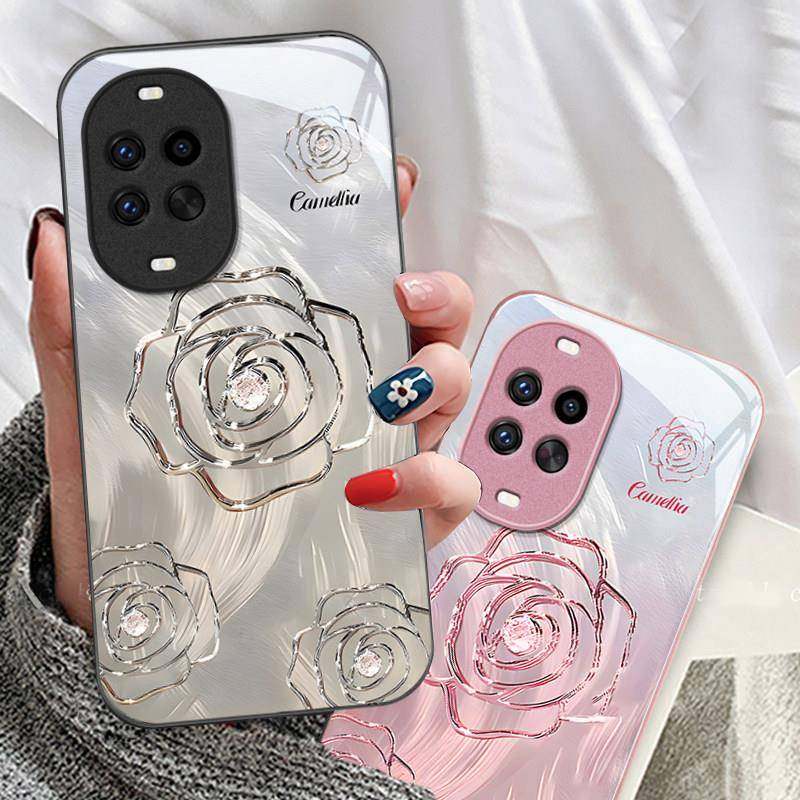 山茶花适用华为nova14手机壳13Pro简约创意12ultra时尚潮流11SE高级感10轻奢风nova9女款8全包7防摔6玻璃外壳,淘宝优惠券,粉丝福利购,淘宝优惠卷