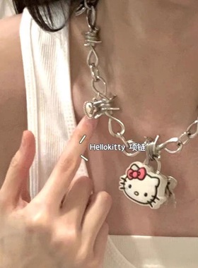 锁骨链小红书同款日系kt猫项链