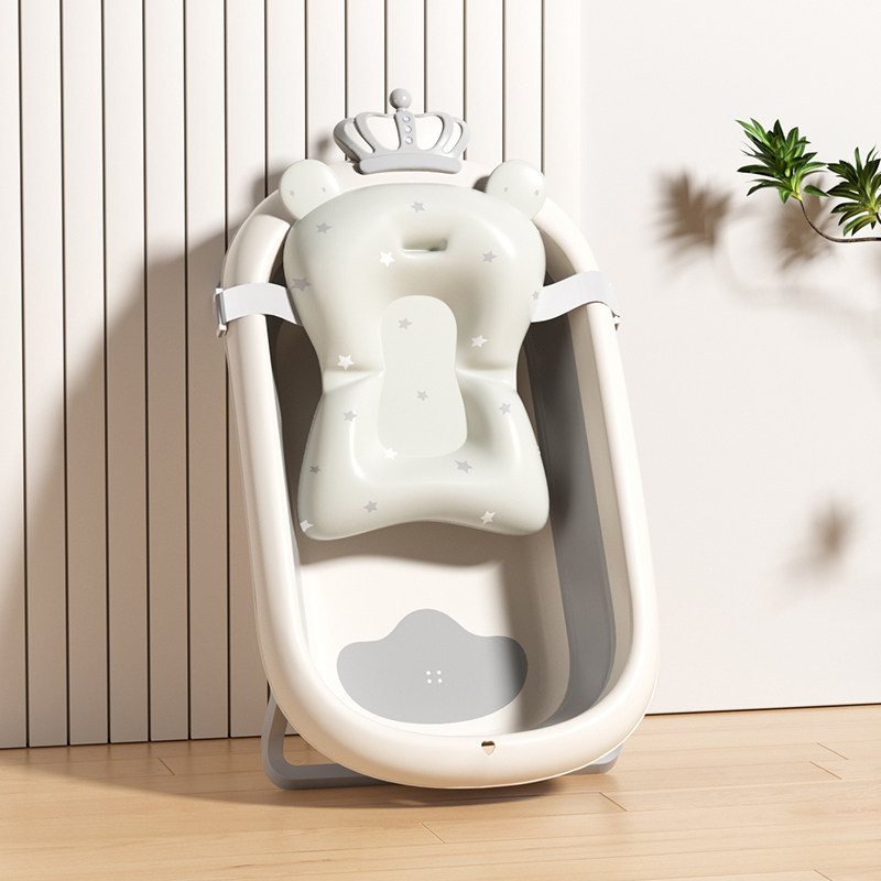 婴儿洗澡网兜宝宝洗澡神器可坐躺防滑垫新生儿浴盆浴架沐浴床通用,淘宝优惠券,粉丝福利购,淘宝优惠卷