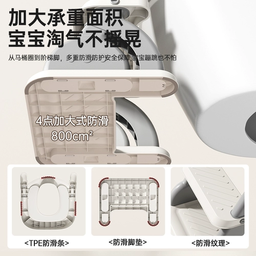 Детский туалет с лестницей для девочек, подставка для ног