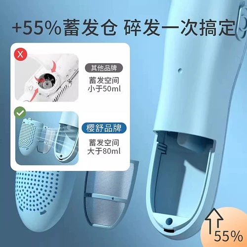 Детская беззвучная электрическая машинка для стрижки волос для новорожденных