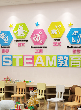 环创主题教室编程科学实验贴纸