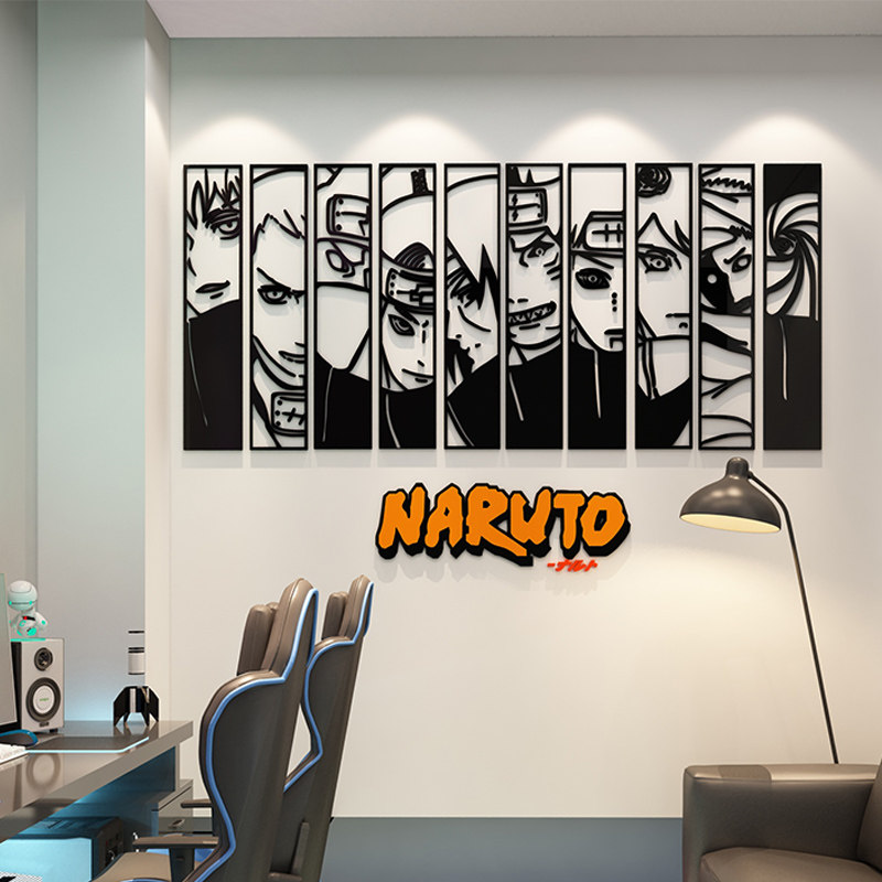 电竞房间布置酒店网吧墙面装饰火影忍者动漫二次元海报贴壁纸挂画,淘宝优惠券,粉丝福利购,淘宝优惠卷