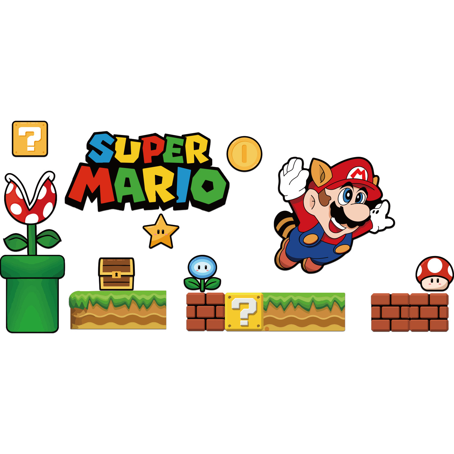 网吧电竞馆房间墙面装饰布置超级玛丽马里奥海报挂画3d立体贴背景,淘宝优惠券,粉丝福利购,淘宝优惠卷