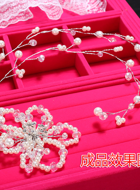 仿水晶玻璃切面扁珠车轮珠散珠子
