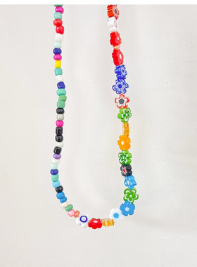 亲爱的仇敌万鹏钟倾城同款情侣款串珠项链2025时尚潮流新款锁骨链