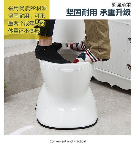 蹲厕蹲坑蹲便改坐便凳神器孕妇防滑坐便器老人专用移动马桶家用 - 图2
