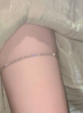 美少女的战饰 纯欲风性感镶钻腿饰链ins风个性百搭身体链腿环腿链