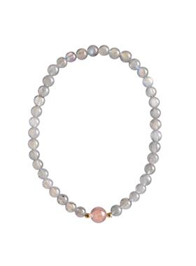 一件代发水晶手串天然灰月光石拉长石小众设计高级感送女友可