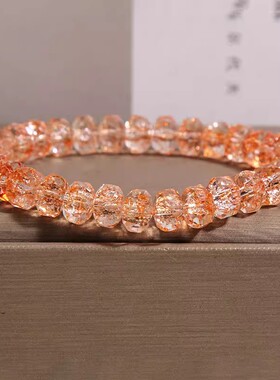 超闪爆花紫水晶手链女轻奢小众高级感精致显白手串送学生闺蜜礼物