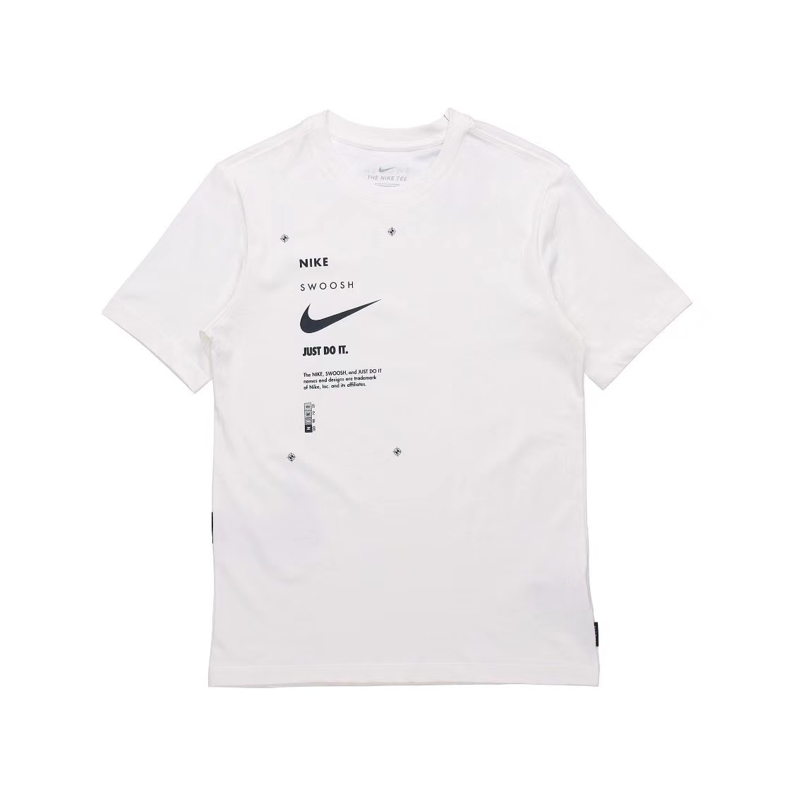 Nike/耐克 SWOOSH男子半勾印花运动休闲短袖T恤 DJ5374-110 010 - 图3
