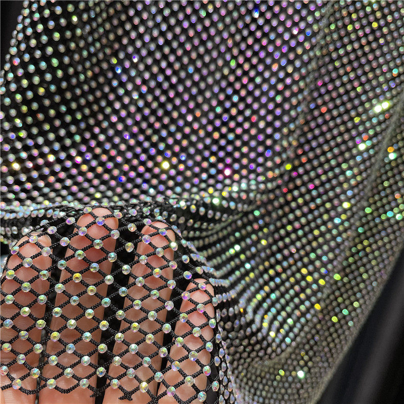 男女款夏季闪亮璀璨亮钻背心镂空烫钻超仙百搭上衣薄款透视网衫,淘宝优惠券,粉丝福利购,淘宝优惠卷