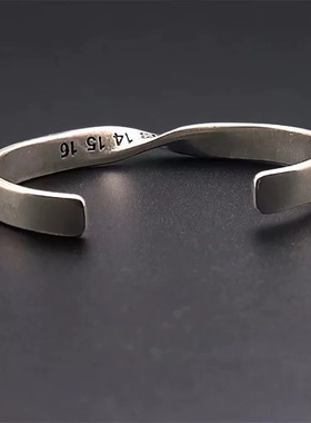 22SS数字扭曲复古手镯