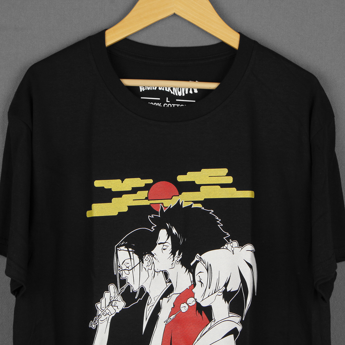 混沌武士Samurai Champloo Nujabes动漫纯棉美式休闲短袖T恤Shirt - 图0