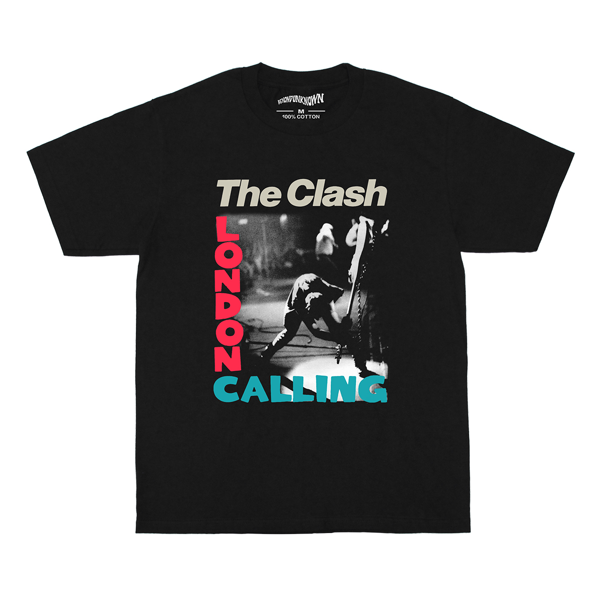 The Clash London Calling 冲撞乐队朋克短袖77Punk纯棉正肩男T恤 - 图3