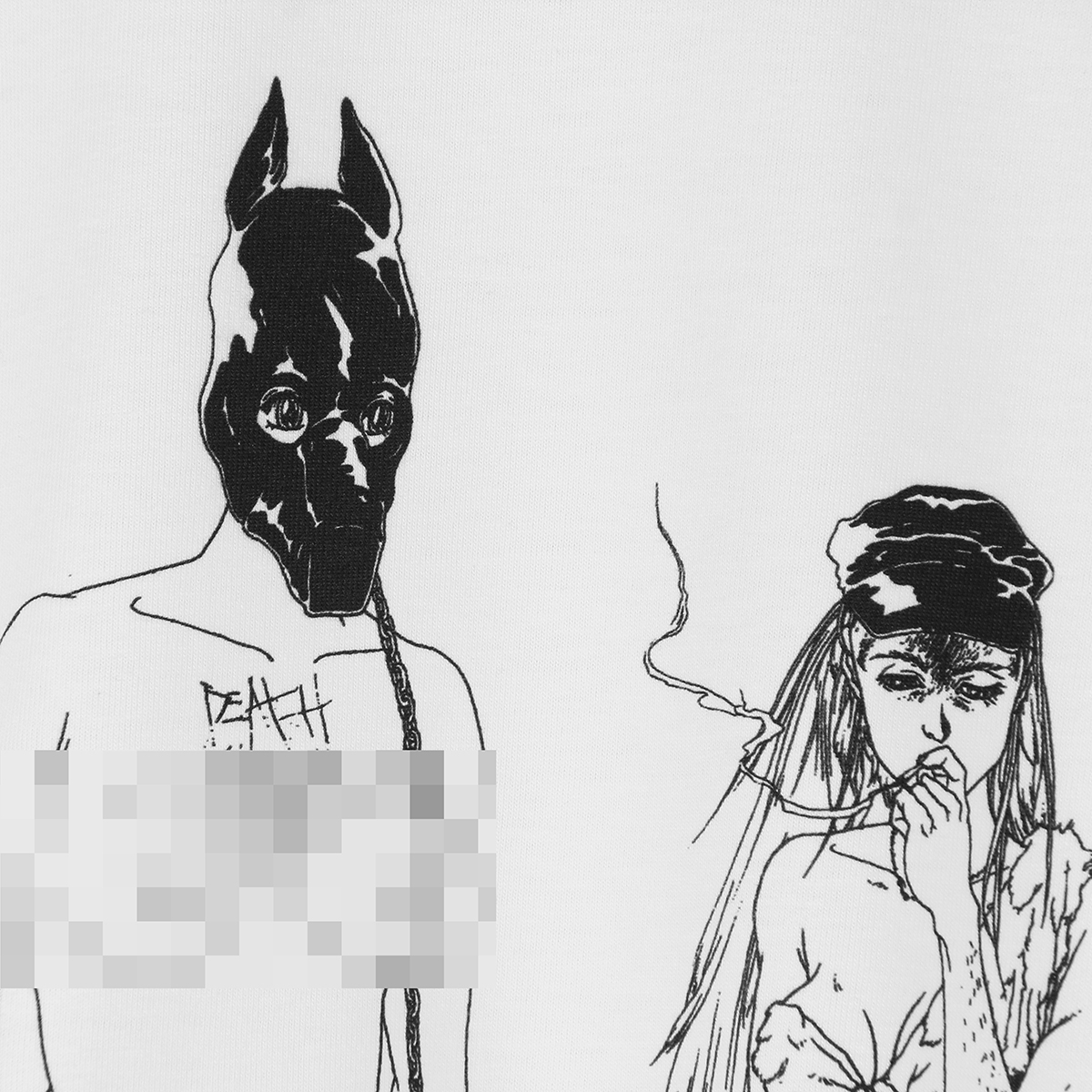 Death Grips T恤 The Money Store Kanye West纯棉短袖 T-Shirt-图2